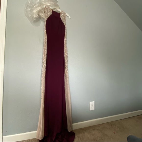 Xscape Dresses & Skirts - Maroon gem prom dress